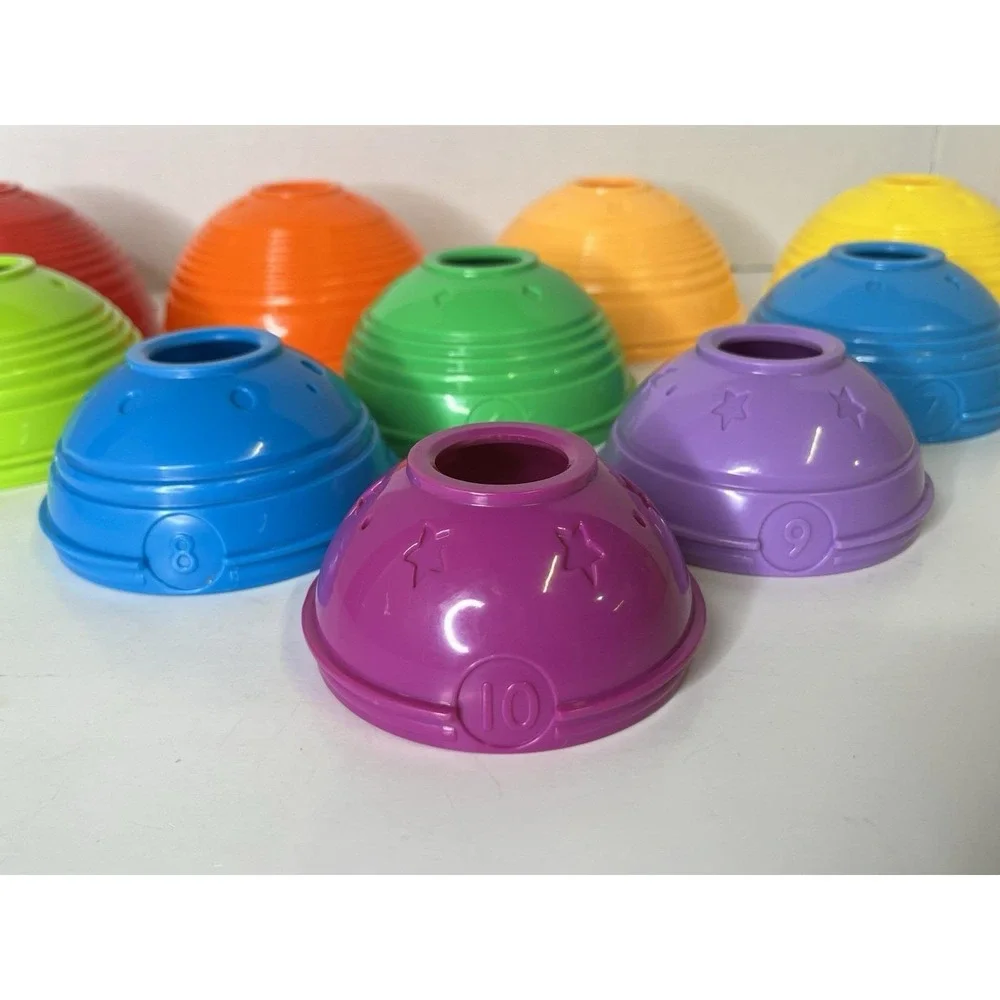 Fisher Price Stack And Roll Numbered 1-10 Nesting Cups Baby Toy